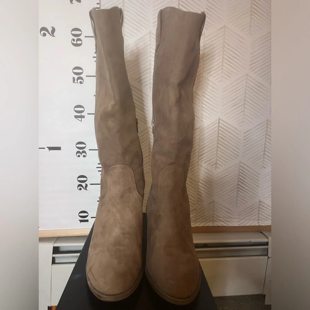 Altered state high cowboy boots, brown knee-high size 10 - Picture 3 of 10